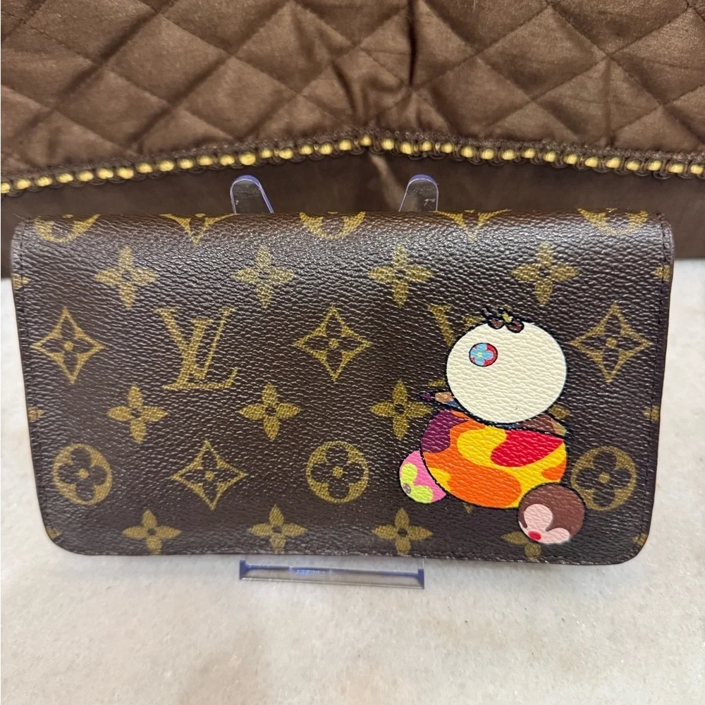 Louis Vuitton Monogram Canvas Panda Porte Monnaie Zip Wallet